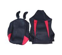 EHJRE Housses Protectrices pour Sièges Inclinables en Milieu Professionnel et Ludique, Protège-Chaise Respirant pour Chaise Gamer, Housse en Maille et Polyester, Noir Rouge