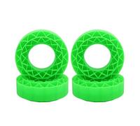 EHJRE Inserts En Caoutchouc de Silicone pour Pneus de 1.9 Pouces, 4 Pièces, Mousse de Remplacement, 106x42mm, pour Voiture RC à échelle 1/10, Chenille, VERT