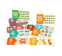 EHJRE Jeu D'association, Jouet d'apprentissage Précoce, Coordination œil-Main, Jouet éducatif Léger et Portable comme Cadeau d'anniversaire, Nombre