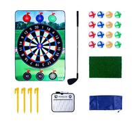 EHJRE Jeu de Golf pour Enfants avec Balles Collantes, équipement D'outils D'entraînement de Golf, Jouets En Plein Air Intérieure pour 3 4 5 Ans de Fête, Cible