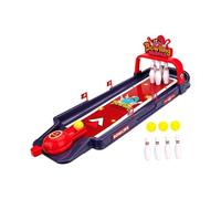 EHJRE Jeu de quilles miniatures classiques à dix quilles Jeu de quilles de table éducatif Jeu de quilles de bureau