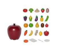 EHJRE Jouet de Cuisine pour Couper Des Fruits et Légumes - Jeu de Rôle Amusant pour Le Développement Des Compétences de Base - Ensemble de Jeu de Cuisine Po, 26 Pièces