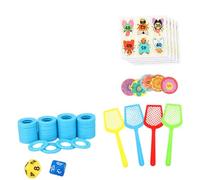 EHJRE Jouets numériques Jeux de cartes numériques Jeu de classe en famille Garçons Filles DIY avec 4 tapettes Enfants de 3 à 8 ans Jouets éducatifs Jeux