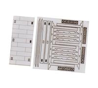 EHJRE Kit de Bricolage en Bois pour Micro- à L'échelle 1/50, Pont Couvert