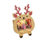 EHJRE Kit de Maison de Poupée Miniature Fait à La Main, avec Lumières LED, Support de Téléphone, Ensemble de Jouets de Construction pour Enfants, Modèle de, Elan 12cmx8cmx17cm