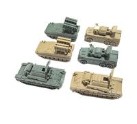 EHJRE Kit de Maquettes de Chars 6 Pièces, Puzzles à L'échelle 1/144, Objets de Collection, Ornements, Véhicules Blindés, Assemblage DIY pour Adultes, Style C