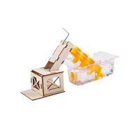 EHJRE Kit d'expérimentation scientifique Miniature avec roue à eau traditionnelle, équipement éducatif à vapeur pour développer les capacités pratiques des