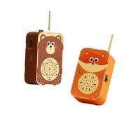 EHJRE Kits de Talkies-walkies Stem Construisez Vos Propres Talkies-walkies Aides Pédagogiques Kits de Construction D'expériences Scientifiques pour Les Fête, Ours et Renard