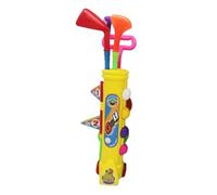 EHJRE Les Jouets de Golf pour Enfants 12x Se Fixent Le Jeu de Backyard de et En Plein Air et Les Trous de Pratique Du Drapeau Numéroté pour 6, Jaune