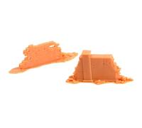 EHJRE Lot de 2 murs en briques 1:72, matériaux de bricolage, ornements réalistes, résine, décor de jardin de fées, diorama, modèle, décorations, accessoires