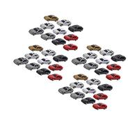 EHJRE Lot de 30 Miniatures de Voitures Peintes pour Modélisme Ferroviaire Echelle Z 1:200, 60x26x18mm