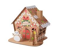 EHJRE Maisons de noël en Carton Faites à la Main, Bricolage, matériel de Projet Artistique, Maison en Carton à démonter pour Enfants, Style c