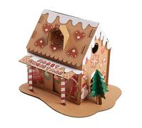 EHJRE Maisons de noël en Carton Faites à la Main, Bricolage, matériel de Projet Artistique, Maison en Carton à démonter pour Enfants, Styled