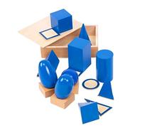 EHJRE Matériel Mathématique Montessori, Solides Géométriques en Bois, Manipulateurs Mathématiques pour