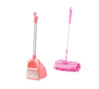 EHJRE Mini avec Pelouse de Poussière pour Les Enfants, Outils de Nettoyage Des Enfants pour Les Enfants, Les Tout-petits Mignons Placés pour Les Professeurs, vadrouille rose