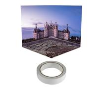 EHJRE Modèle de Scène D'arrière-plan à L'échelle 1:12, Accessoires de Diorama, Affichage de Scène de Diorama D'arrière-plan, château