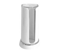 EHJRE Organisateur de Cotons Démaquillants Boîte Distributeur Support Contenant Anti-poussière avec Deux Compartiments Séparés Adapté pour La Salle de Bain, Blanc