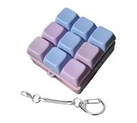 EHJRE Porte-clés Clavier Fidget, Jouet, Cadeau, Accessoires Fantaisie, Clavier Mécanique, pour Fête de Bureau, Anniversaire, Adultes, Bleu Violet