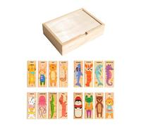 EHJRE Puzzles Assortis En Bois Apprentissage Précoce Facile pour Les Filles de Table