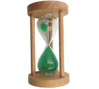 EHJRE , Sablier en Bois 6 Minutes/8 Minutes/12 Minutes/20 Minutes/25 Minutes, Horloge pour Salle de Jeux, Vert, 12min
