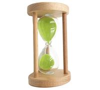 EHJRE , Sablier en Bois 6 Minutes/8 Minutes/12 Minutes/20 Minutes/25 Minutes, Horloge pour Salle de Jeux, Vert, 8min