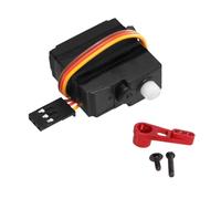 EHJRE Servomoteur électromécanique sans balais 46T, servomoteur de direction de remplacement étanche, Rouge