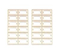 EHJRE Support de servomoteur en bois robuste 9G, 24 pièces, base de direction pour avion RC, pièces de rechange fiables, accessoires de pièces de rechange