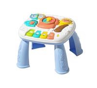 EHJRE Table D'apprentissage pour Bébés, Jouets Sensoriels, Jouets éducatifs Précoces, Développement de La Musique, Table D'apprentissage pour Filles, Cadeau, Bleu