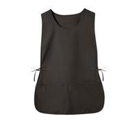 EHJRE Tablier de Cordonnier avec Attaches Latérales, Bavette de Serveur, Polyester, Tablier D'art, Gilet pour Salon, Coiffeur, Vêtements de Travail, Fle, Noir