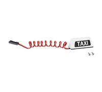 EHJRE Toit de Cabine de Taxi Léger RC, pour Installer Le Panneau de Taxi, Accessoire D'éclairage de Voiture RC pour 1/8 1/10, Accessoires de Bricolage, Modè, blanc