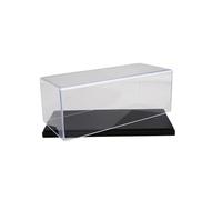 EHJRE Vitrine en Acrylique Transparent pour Modèles Réduits de Voitures 1:43 Vitrine de Collection Boîte de Comptoir pour Fig, Noir 15x7.6x6.3cm