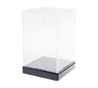 EHJRE Vitrine pour Poupée Ou Objets de Collection, Boîte de Présentation en Acrylique Transparent, étui Anti-poussière avec Base, 15x15x20cm