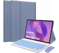EHLCYS Coque Clavier pour Lenovo Idea Tab Plus 12,1 Pouces/Tab K12 2025 Modèle (TB361ZU/TB361FU), AZERTY Clavier Bluetooth Détachable, Étui De Protection Ultra-Fin Multi-Angles Et Souris,Violet