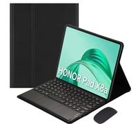 EHLCYS Étui avec Clavier pour Honor Pad X8a 11 Pouces 2024 Tablette, Clavier Tactile Bluetooth sans Fil Détachable, Étui Magnétique Ultra-Mince Et Léger avec Souris,Noir
