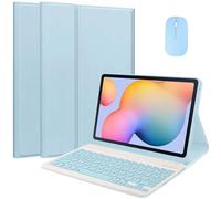 EHLCYS Étui avec Clavier pour Lenovo Tab M10 Plus 3ème Génération 10,6" 2022 Version Tablette, Clavier Bluetooth sans Fil Magnétique Détachable, Étui Multi-Angle Ultra Fin avec Souris,Bleu