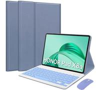 EHLCYS Étui Clavier pour Honor Pad X8a 11 Pouces 2024 Tablette, Clavier Bluetooth sans Fil Détachable, Étui Folio Magnétique Multi-Angle Ultra-Mince avec Souris,Violet