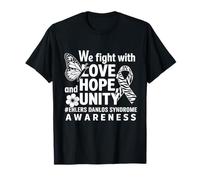 Ehlers Danlos Sensibilisation au Syndrome Amour Espoir Unité Papillon T-Shirt
