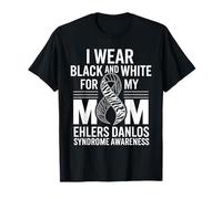 Ehlers Danlos Sensibilisation au syndrome EDS Maman noire et blanche T-Shirt
