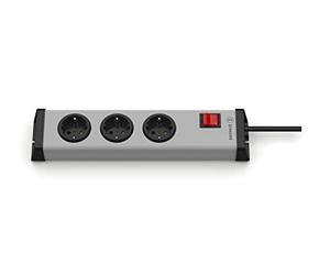 Ehmann 0201x00032301 Multiprise universelle avec interrupteur, 3 prises, câble d'alimentation de 1,5 m