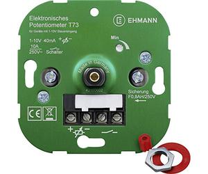 EHMANN Potentiomètre électronique 7300 x 0000 230 V 50 Hz Courant de commande : max. 40 mA pour gradation des feux avec ballasts électroniques (EVG) ou appareils avec tension de commande (1-10 V)