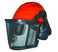 EHNA - Casque Forestier Professionnel Rockman - Tronçonnage & Débroussaillage - Comprend Casque Protection, Casque Anti Bruit 26dB, Visière De Protection Grillagée - Fabriqué En Allemagne