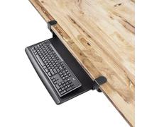 EHO Prime Plateau de Clavier rétractable réglable | Plateau de Clavier Ergonomique sous Le Bureau - Installation Facile sans Outil - Petite Surface 50,8 x 29,2 cm