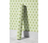 EHOMERY Colle Papier Peint Vinyle Autocollant Mural Salle de Bain Simple, Cartoonesque, Chaleureux Et Mignon Kiwi Vert Transfert Pour Pvc Rouleau Adhesif 45x200cm