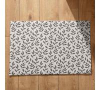 EHOMERY Grand Tapis de Porte Tapis Seuil de Porte Interieur Feuille Tapis de Cuisine Un Peu Long Paillasson Interieur Entree Lavable Machine 50x80cm