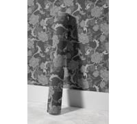 EHOMERY Kit Tapisserie Papier Peint Vinyle Autocollant Waterproof Rétro, Élégant Et Noble Motif de Défilement Tropical Adhésif Pour Meuble Cuisine 45x500cm
