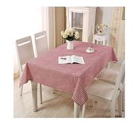 EHOMERY Nappe De Table Exterieur Rectangulaire Nappe Intissé Treillis Linge De Maison Serviettes De Table Nappe Tissus Grise Rouge Décoration De Protection De Table 120X160Cm