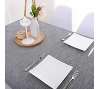 EHOMERY Nappe De Table Fete Nappes De Noel Couleur Pure Simple Nappe Table Basse Poche Nappe Anti Tache Infroissable Rectangulaire Bleu Marine Décoration De Protection De Table 90X130Cm