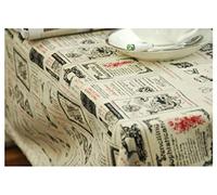 EHOMERY Nappe De Table Salon Nappes Cirees Rectangulaires Modèle De Journal Nappe Table Anniversaire Garcon Toile Cire Kaki Décoration De Protection De Table 70X70Cm