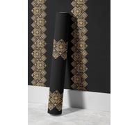 EHOMERY Papier Peint 4 Murs Les Quatre Rétro Élégant Motif D'Iris 3D Or Manga Rouleau Vinyle Autocollant Papier Adhésif Imperméable Pour 45x500cm