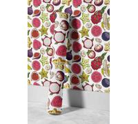 EHOMERY Papier Peint Adhesif Vinyle Lessivable Cuisine Dessin Animé Naturel Fruit Intisse Épais Pour Salle de Bain Papier Moderne La Décoration Murale 45x500cm